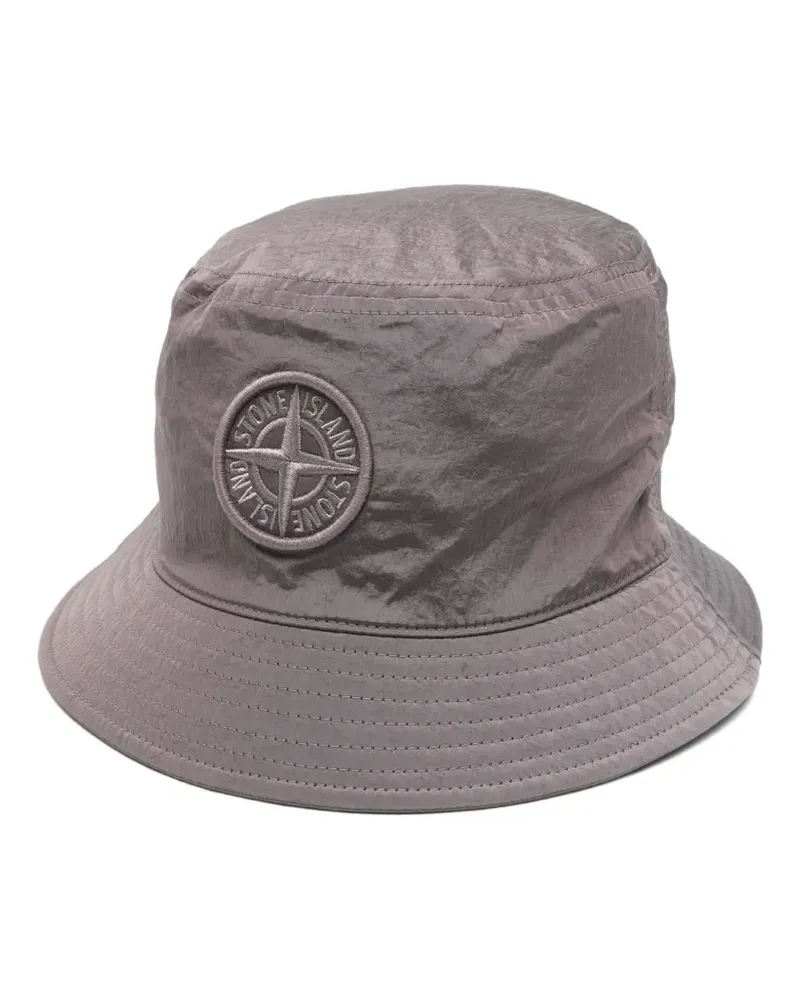 Stone Island Fischerhut mit Logo-Patch - Violett Violett