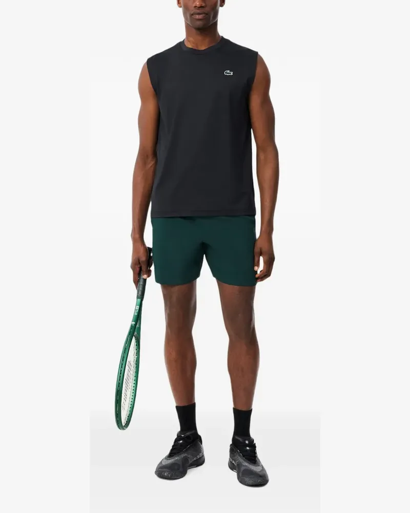 Lacoste drawstring-waist logo-patch shorts - Grün Grün
