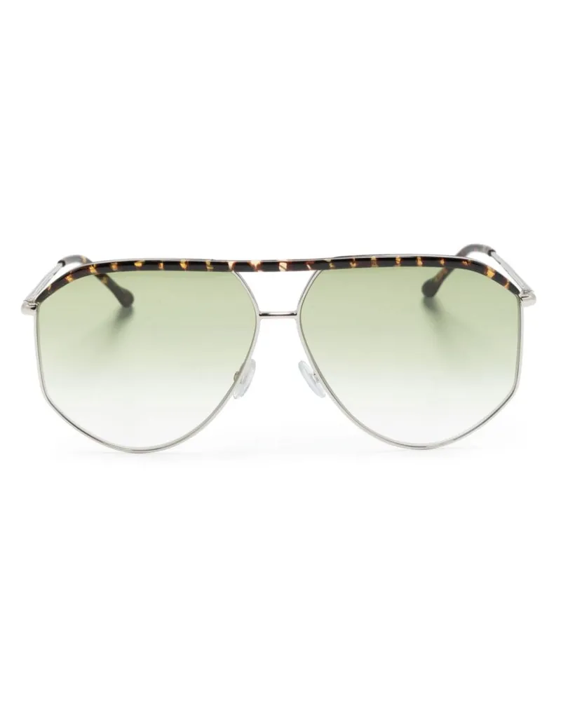 Isabel Marant Sonnenbrille mit Oversized-Gestell - Silber Silber