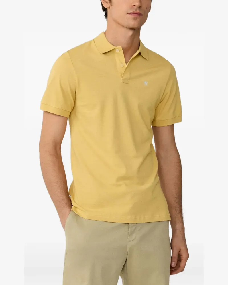 Hackett logo-embroidered piqué polo shirt - Gelb Gelb