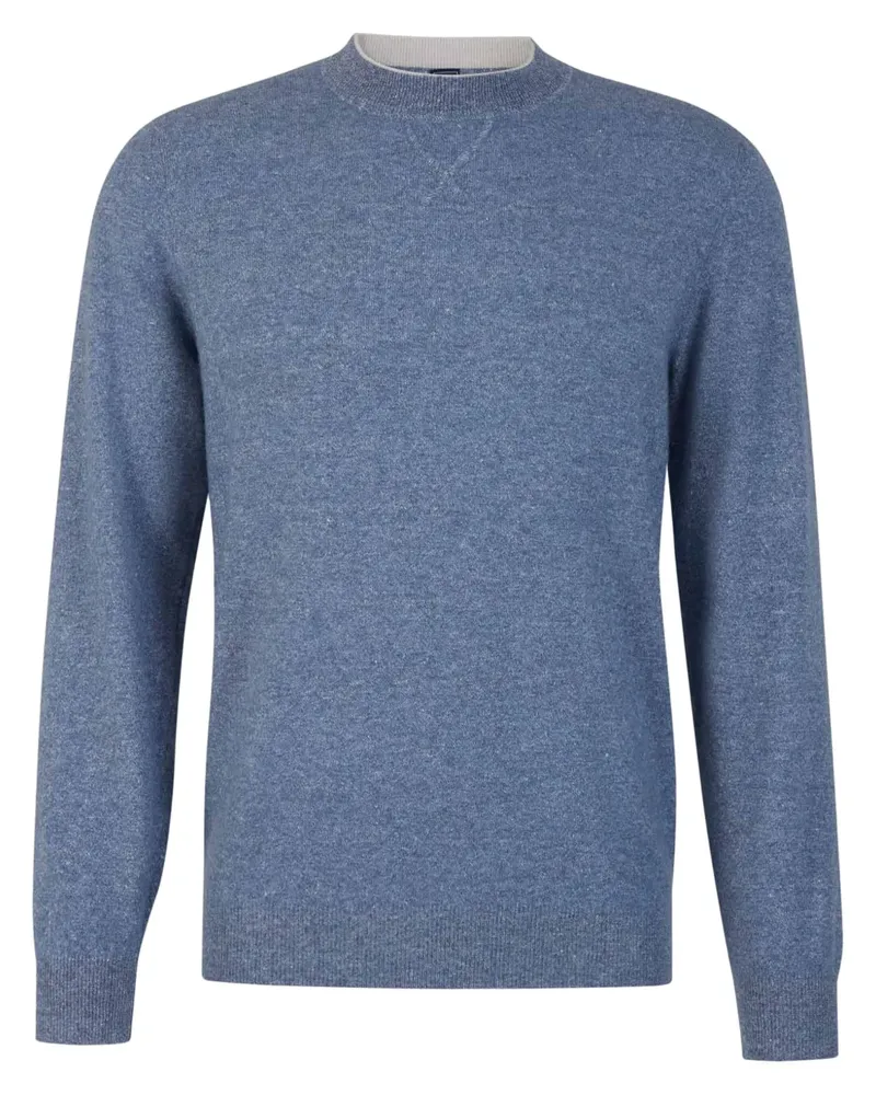 Fedeli Klassischer Kaschmirpullover - Blau Blau