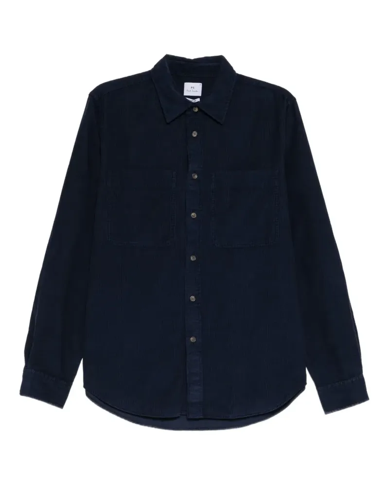 Paul Smith Cordjacke mit Brusttasche - Blau Blau