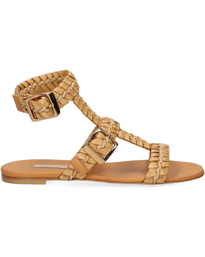 Casadei Sandalen mit geflochtenen Riemen - Nude Nude