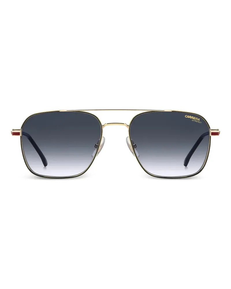 Carrera Geometrische Sonnenbrille mit Streifen - Gold Gold