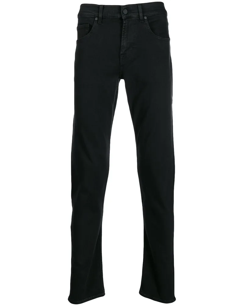 7 for all mankind Schmal geschnittene Jeans - Schwarz Schwarz