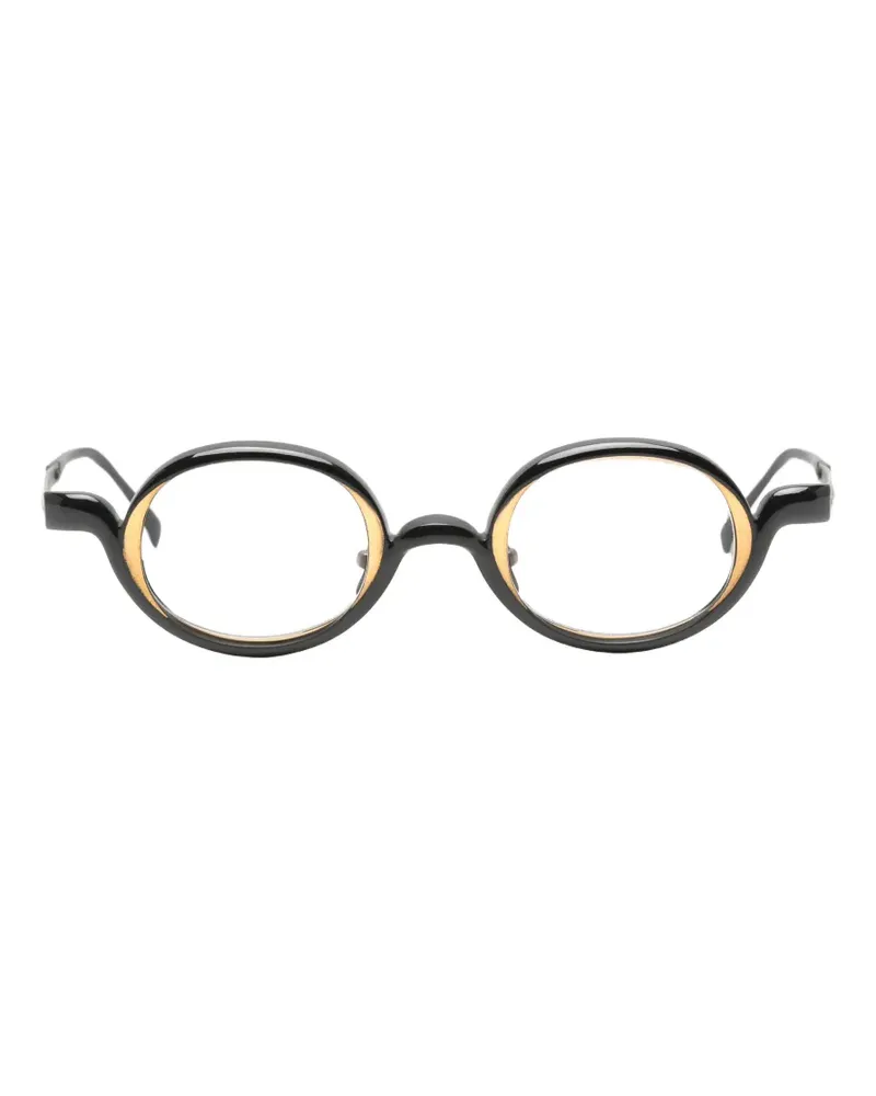 RIGARDS Brille mit rundem Gestell - Schwarz Schwarz