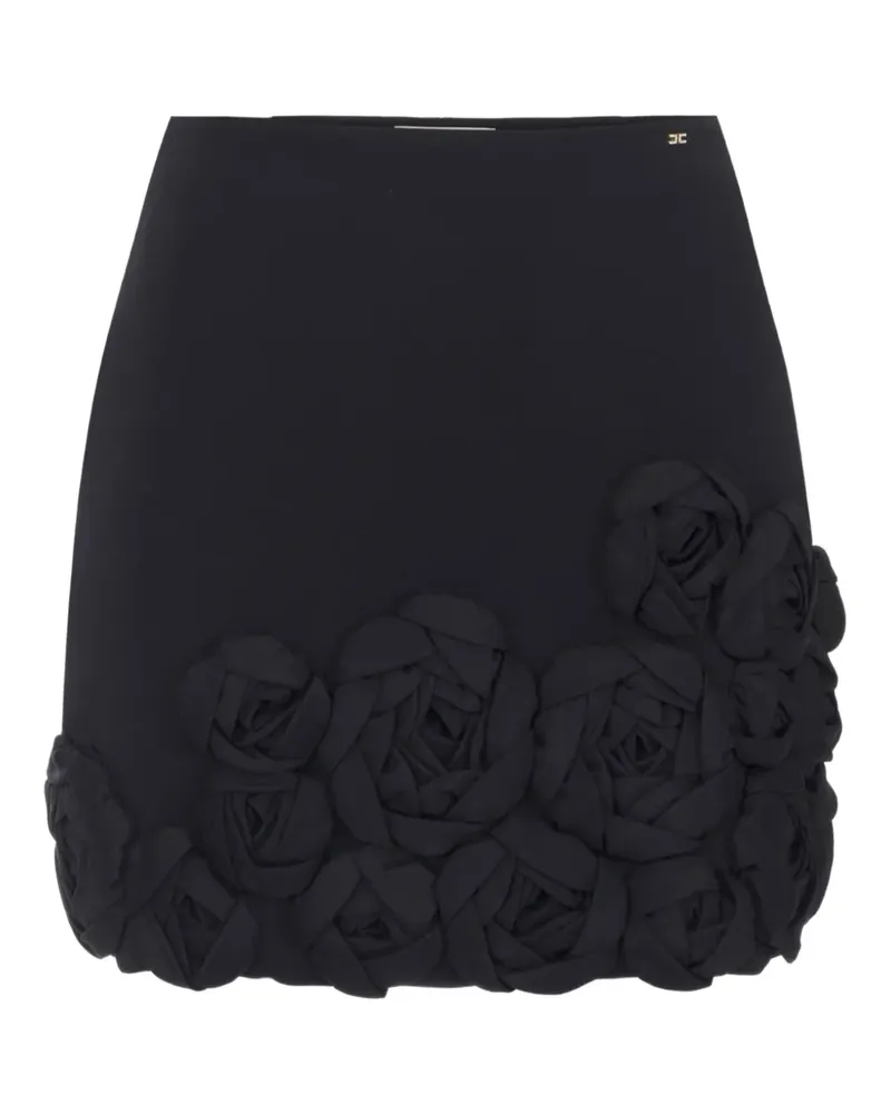 Elisabetta Franchi Minirock aus Krepp - Schwarz Schwarz