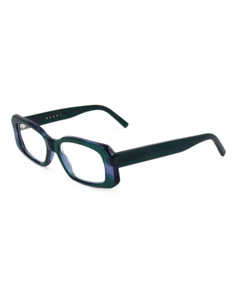 Marni Brille mit eckigem Gestell - Grün Grün