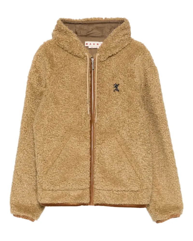 Marni Kapuzenjacke mit Reißverschluss - Nude Nude