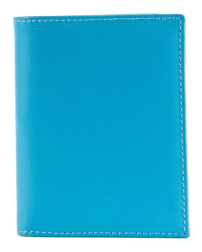 Comme des Garçons bi-fold leather wallet - Blau Blau