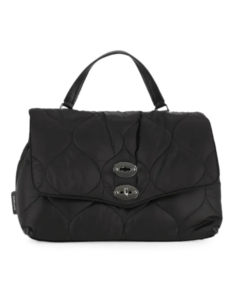 Zanellato Gesteppte Postina Lunaria Schultertasche - Schwarz Schwarz