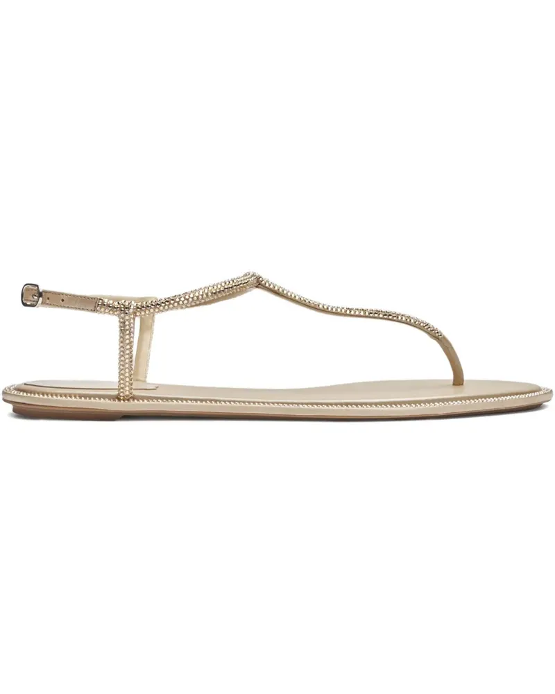 René Caovilla Diana crystal-embellished sandals - Nude Nude
