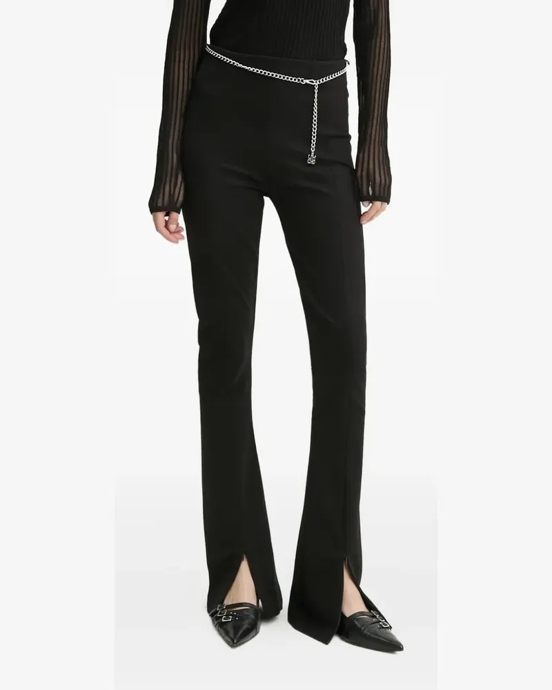 HUGO BOSS Hose mit Zierkette - Schwarz Schwarz