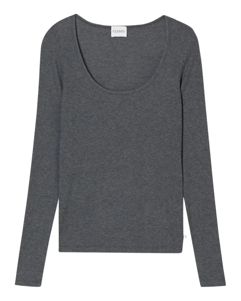 Closed Klassisches Langarmshirt - Grau Grau