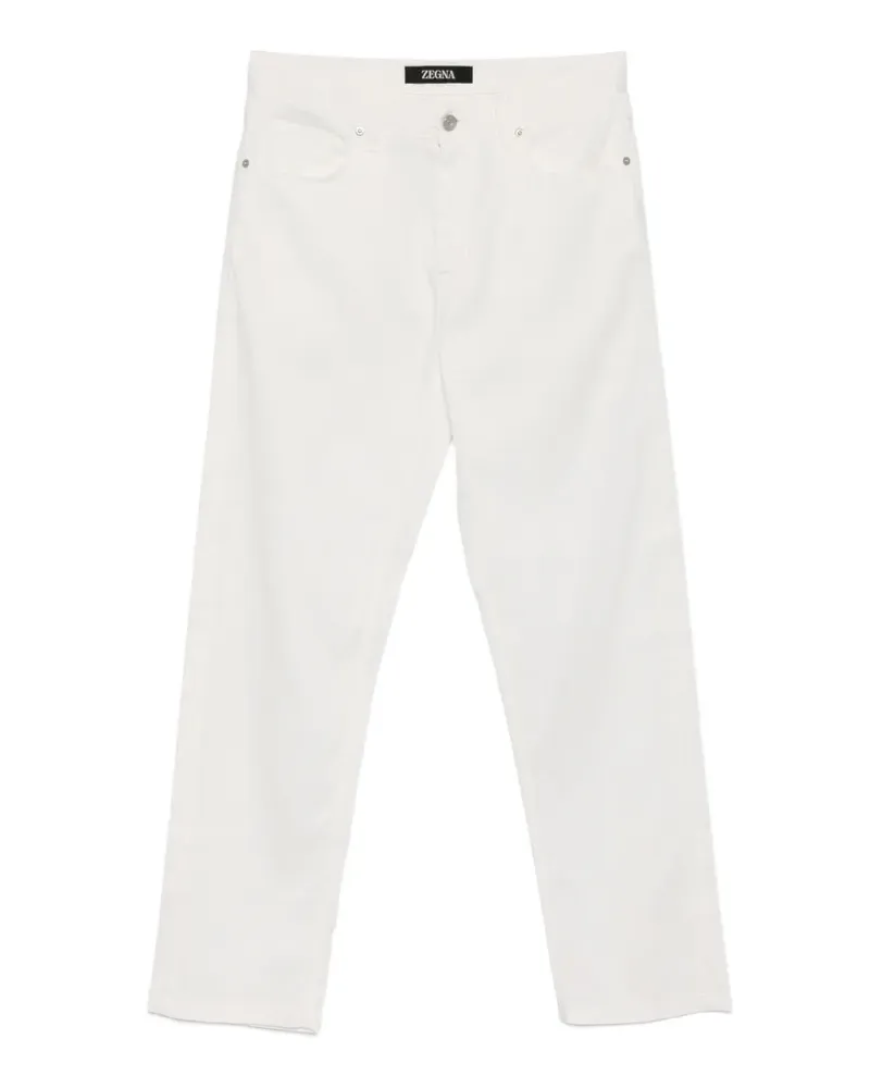 Ermenegildo Zegna belt-loops trousers - Weiß Weiß