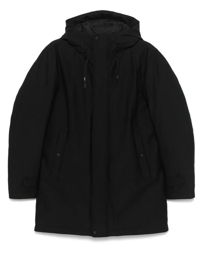 Herno Mantel mit Kapuze - Schwarz Schwarz
