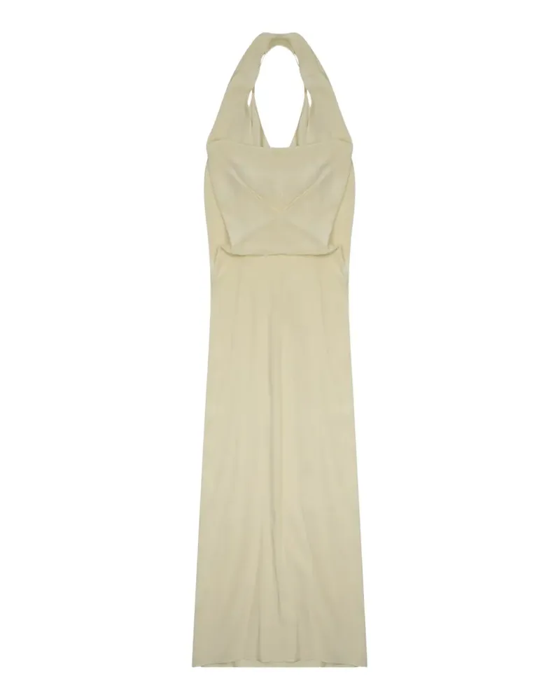 ALYSI silk midi dress - Gelb Gelb