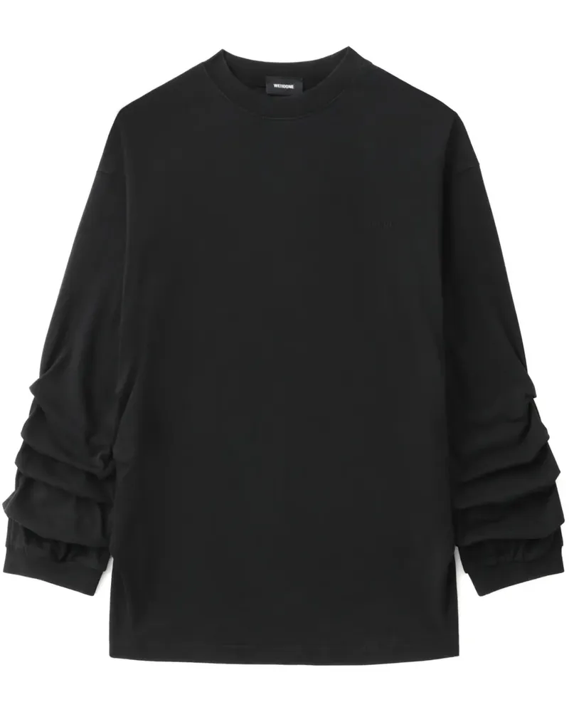 WE 11 DONE Sweatshirt aus Jersey - Schwarz Schwarz