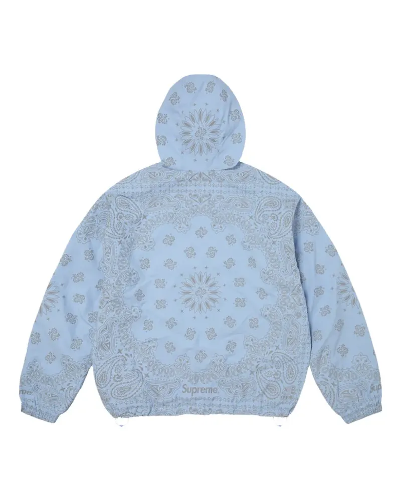 Supreme Being bandana-print hoodie - Blau Blau