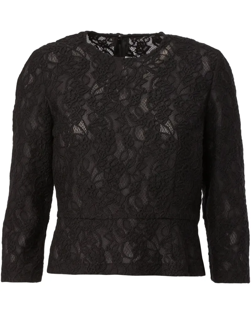 Comme des Garçons Bluse aus Spitze - Schwarz Schwarz