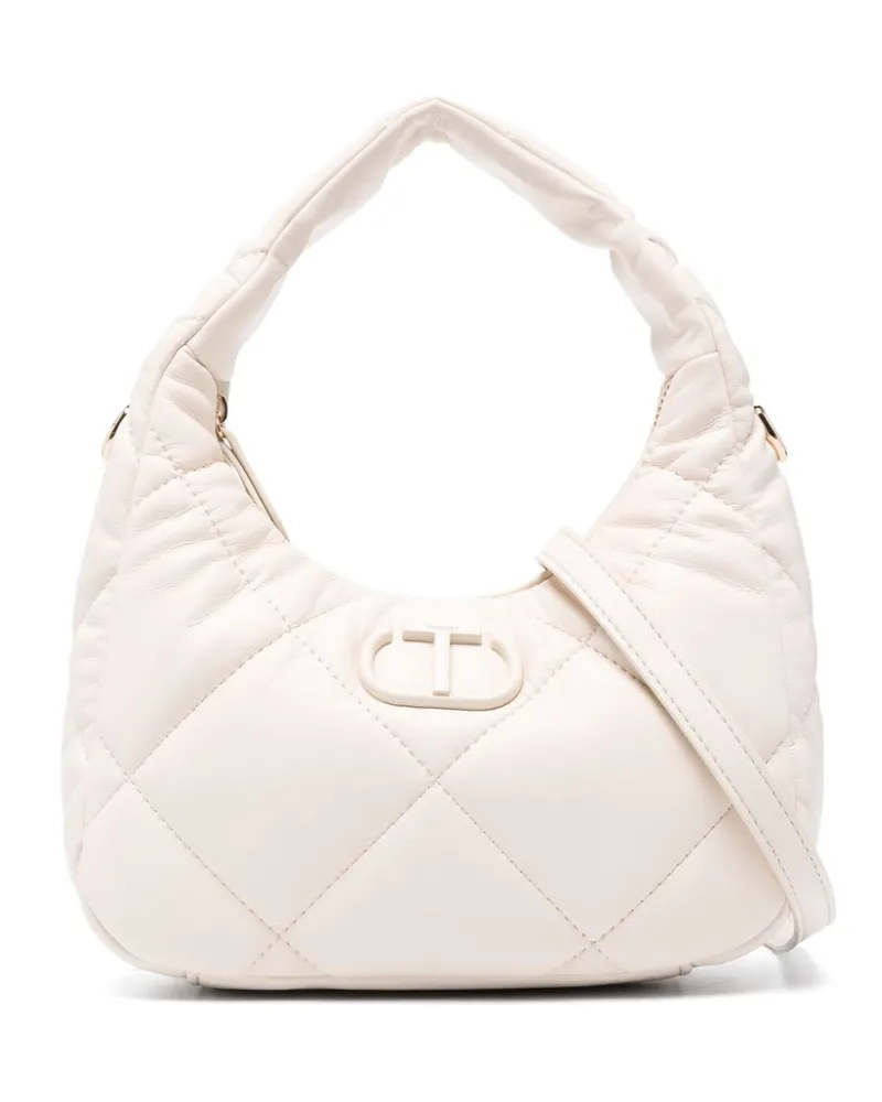Twin-Set Kleiner Shopper mit Futter - Weiß Weiß