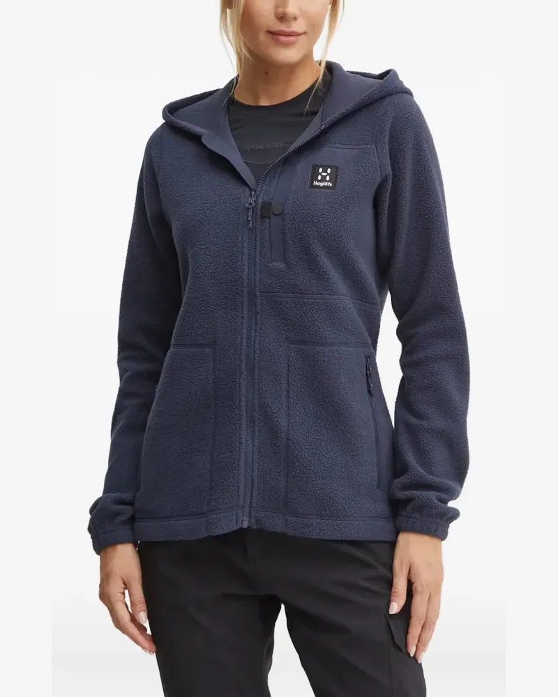 Haglöfs hooded zip-up top - Blau Blau