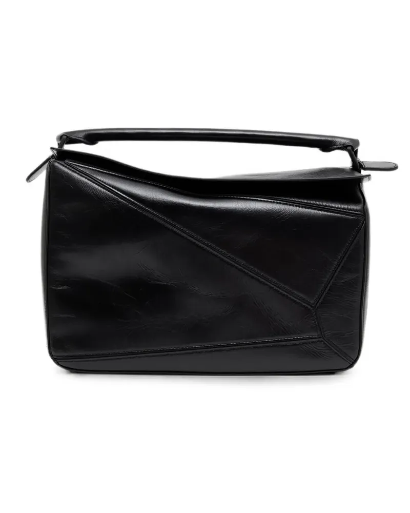 Loewe large Puzzle panelled tote bag - Schwarz Schwarz