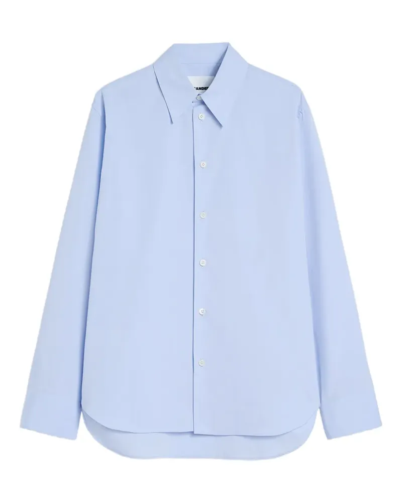 Jil Sander buttoned long-sleeved cotton shirt - Blau Blau