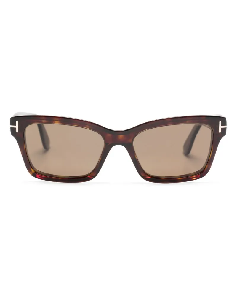 Tom Ford Mikel Sonnenbrille mit eckigem Gestell - Braun Braun