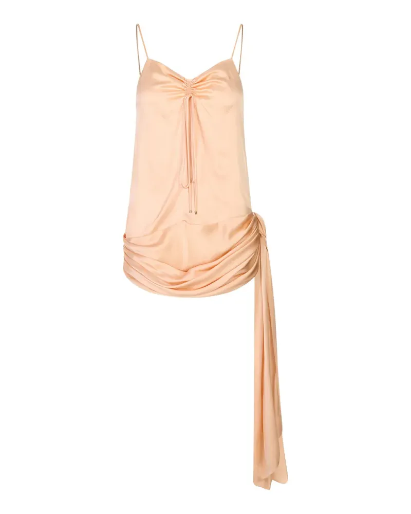 Chloé ruched draped sleeveless blouse - Orange Orange