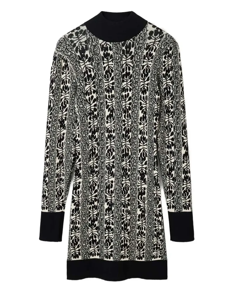 Desigual M. Christian Lacroix Minikleid mit Blumen-Print - Schwarz Schwarz