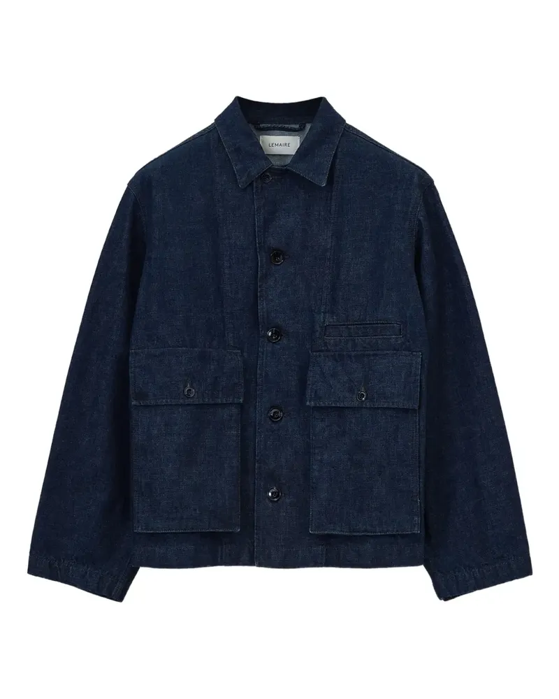 Christophe Lemaire Jeansjacke mit Taschen - Blau Blau