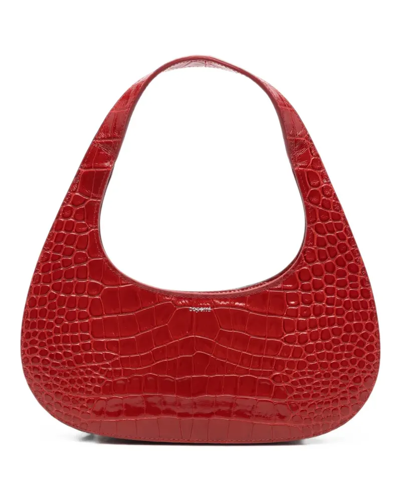 COPERNI Swipe Schultertasche mit Kroko-Effekt - Rot Rot