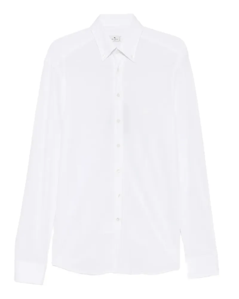 Etro Pegaso-embroidered shirt - Weiß Weiß