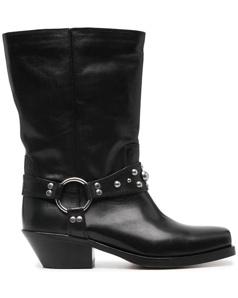 Isabel Marant Antya Bikerstiefel 45mm - Schwarz Schwarz