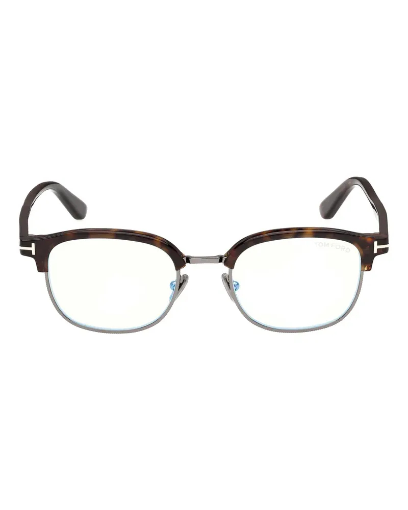 Tom Ford Eckige Brille in Schildpattoptik - Braun Braun