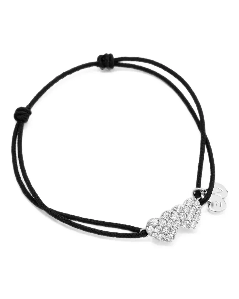 Zadig & Voltaire Link Heart Armband mit Strass - Silber Silber