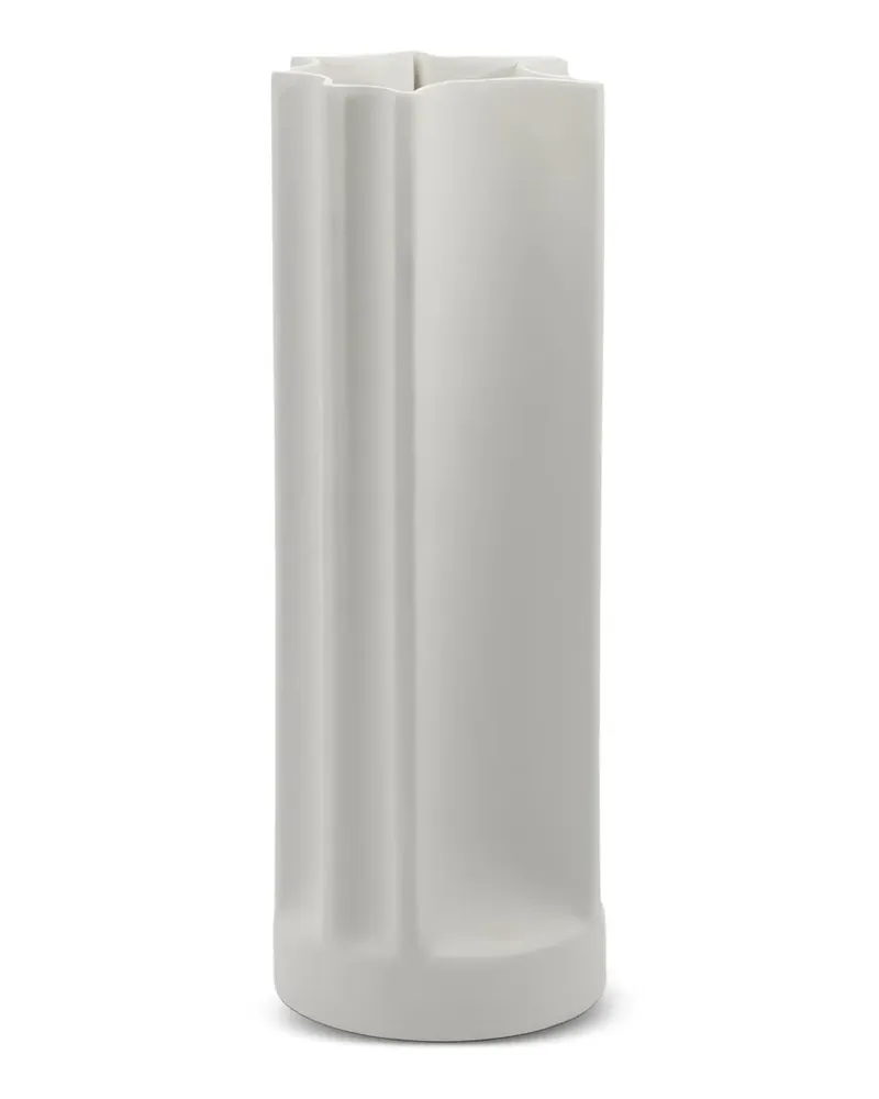 Danese Bambú Faltenvase in Sternform (32cm x 11cm) - Weiß Weiß