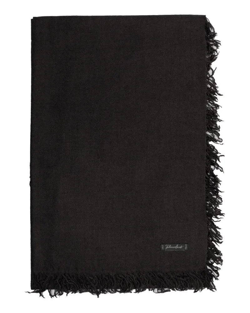 Faliero Sarti frayed-trim scarf - Braun Braun