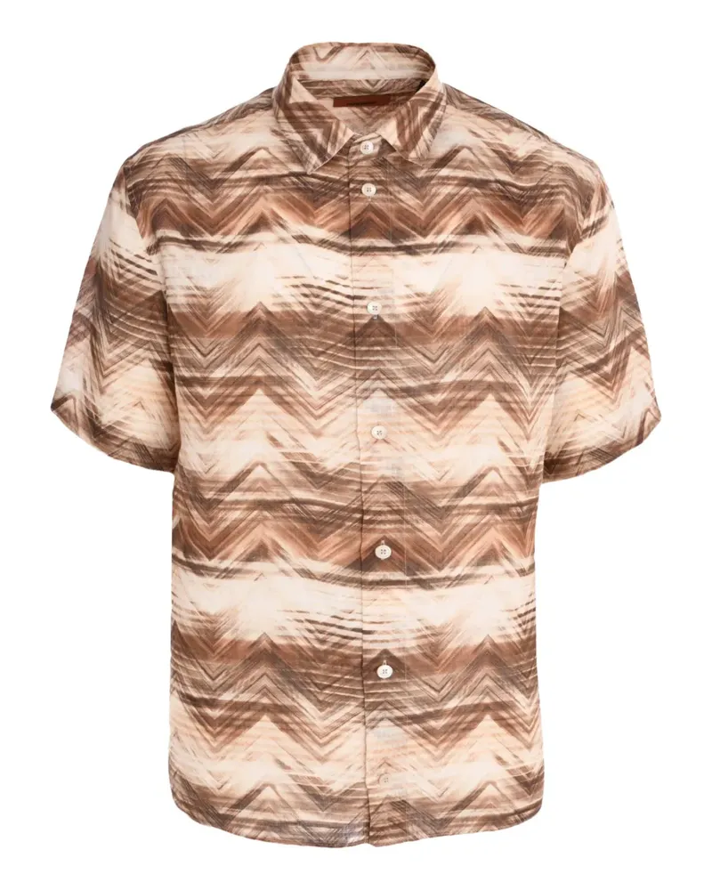Missoni Hemd mit Zickzackmuster - Nude Nude
