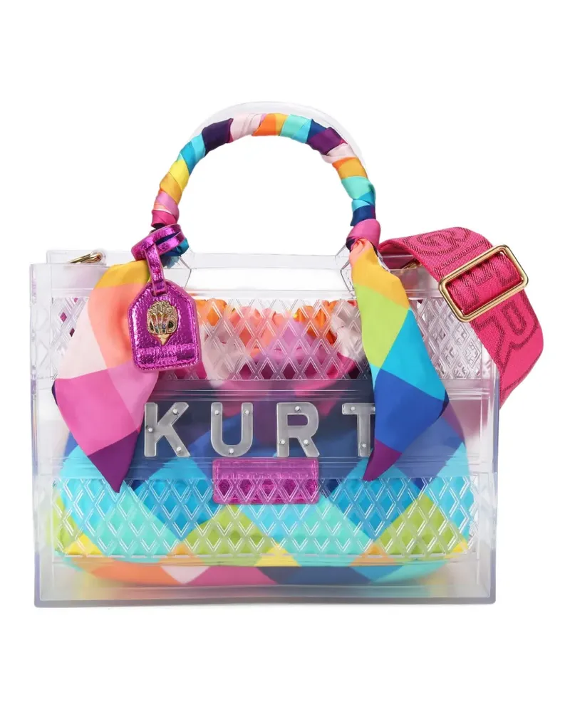 Kurt Geiger Kleiner Jelly Tote Bag mit verziertem Henkel - Weiß Weiß