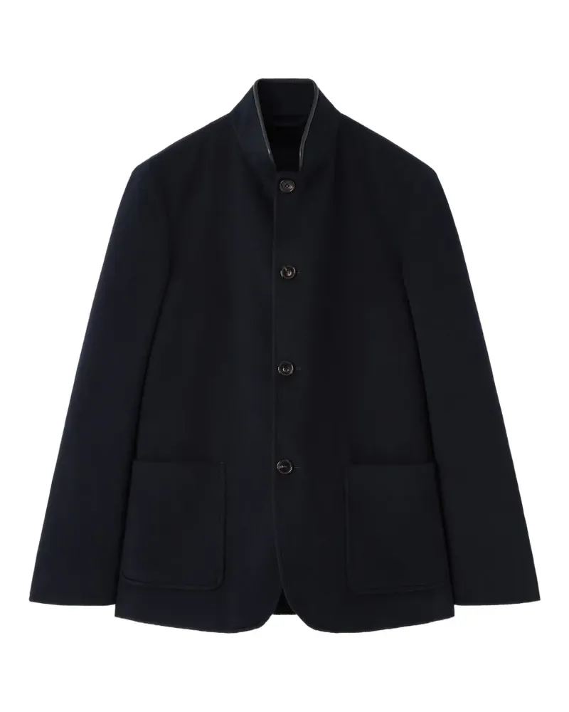 Loro Piana Spagna button-fastening patch-pocket jacket - Blau Blau