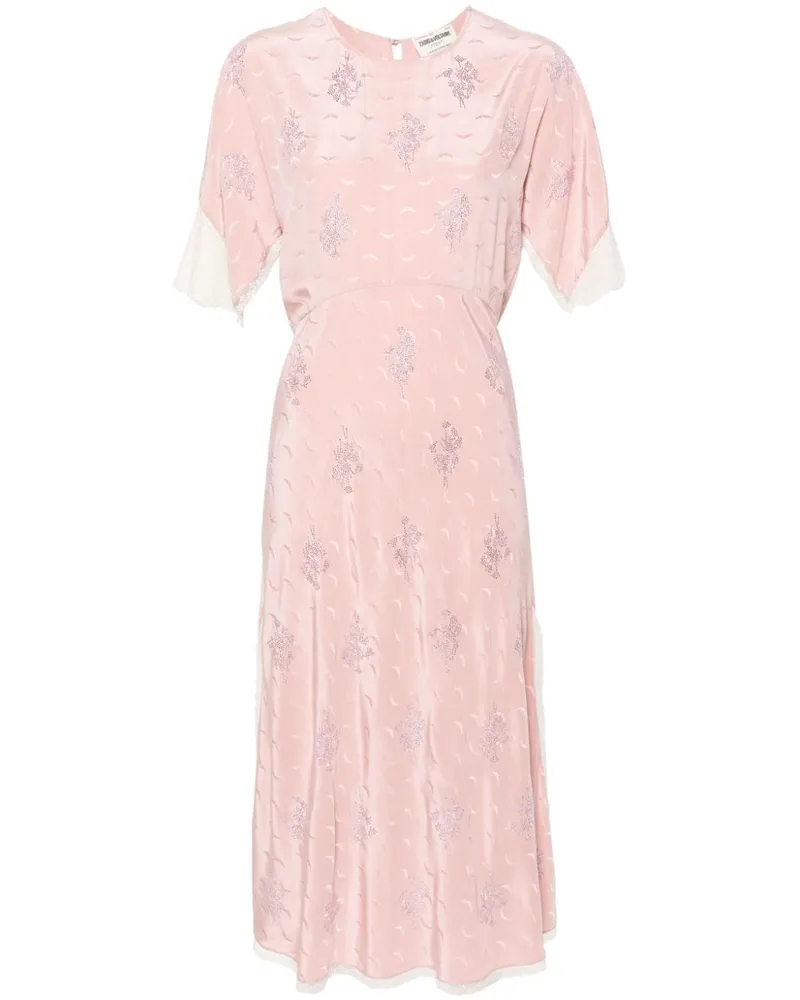 Zadig & Voltaire Rey Midikleid aus Seide - Rosa Rosa