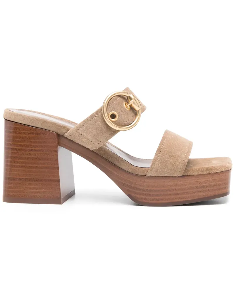 Gianvito Rossi Sandalen aus Wildleder 90mm - Braun Braun