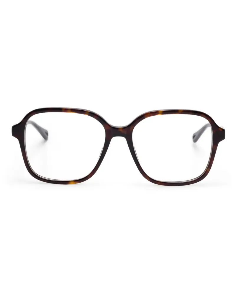 Chloé Brille mit eckigem Gestell - Braun Braun