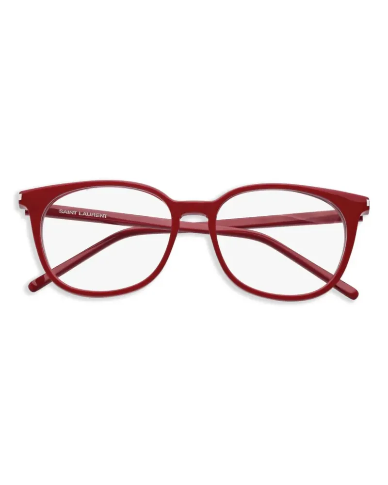 Saint Laurent Brille mit eckigem Gestell - Rot Rot
