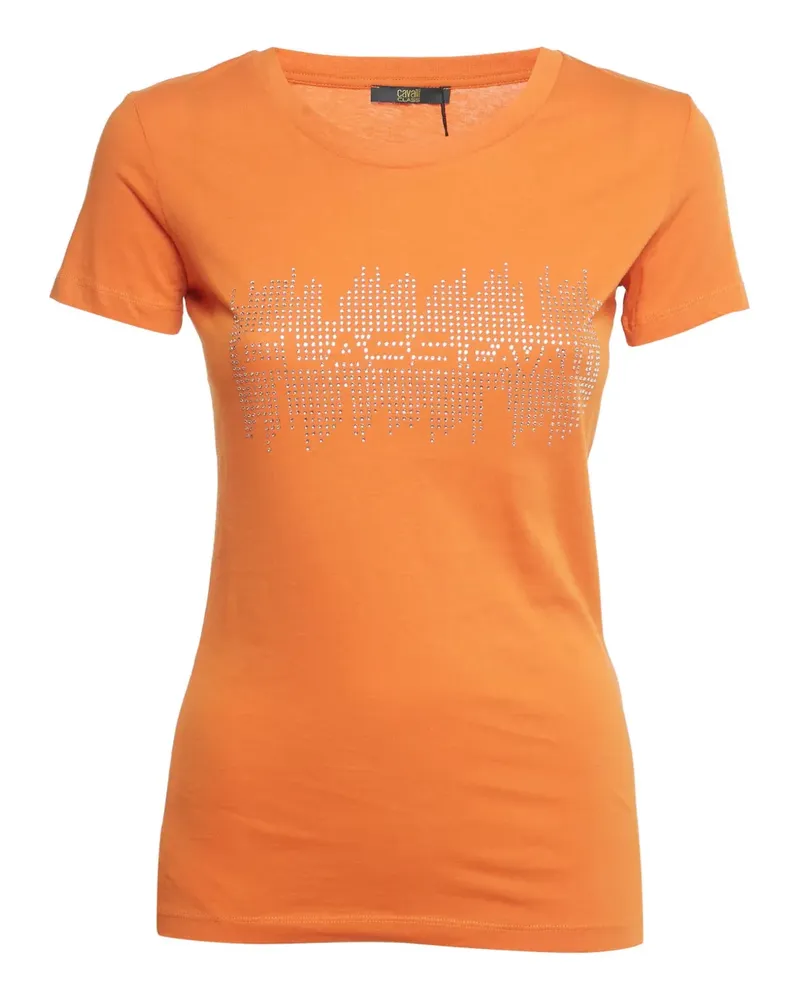 Roberto Cavalli logo-detail T-shirt - Orange Orange