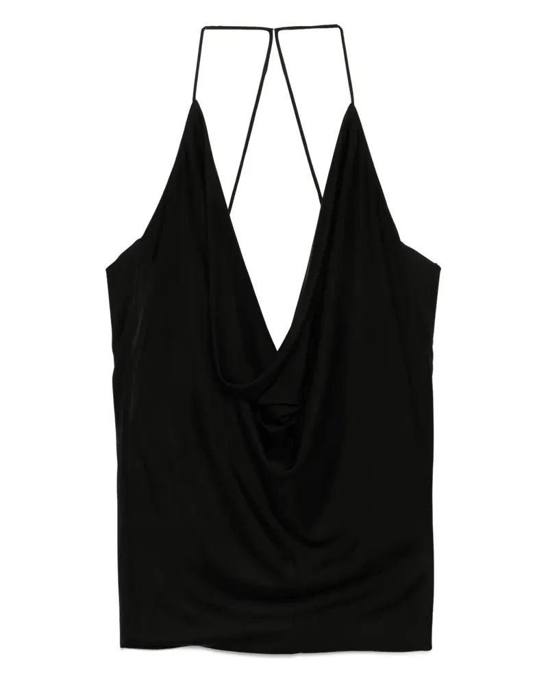 Tom Ford Drapiertes Top - Schwarz Schwarz