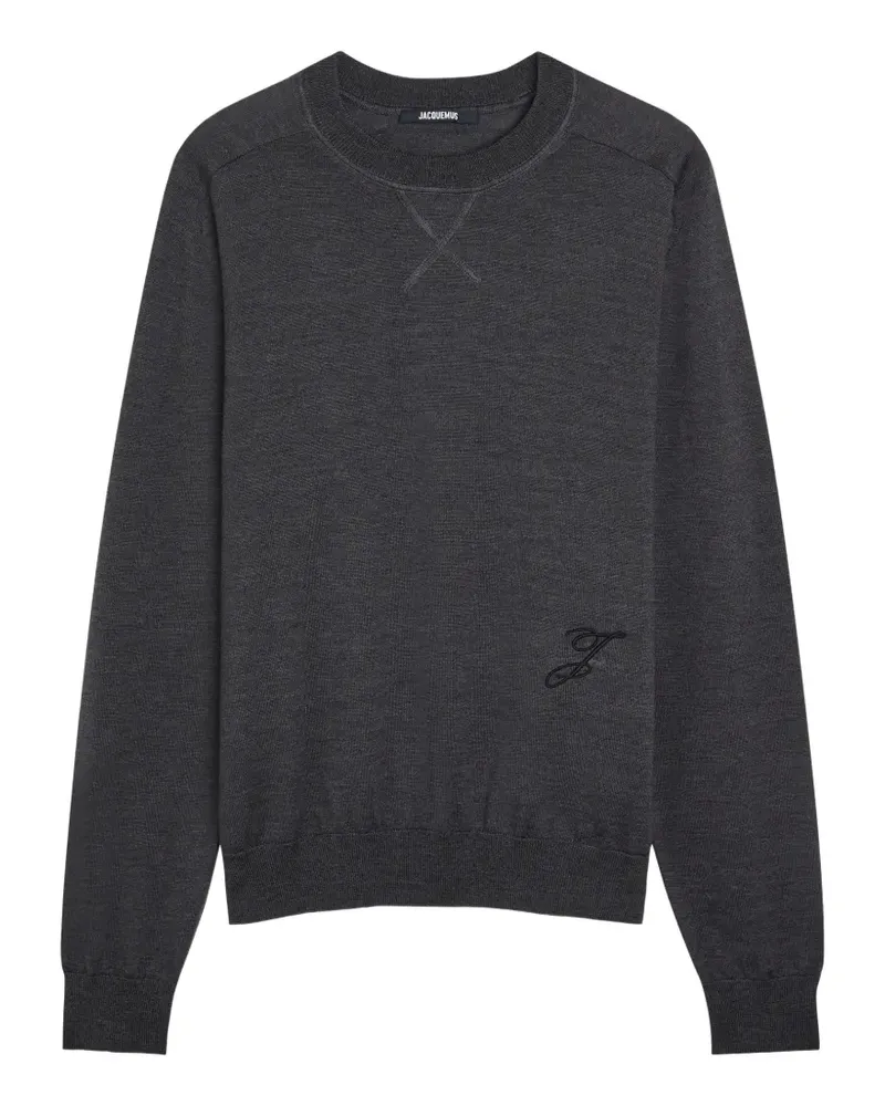 Jacquemus crew-neck sweatshirt - Grau Grau