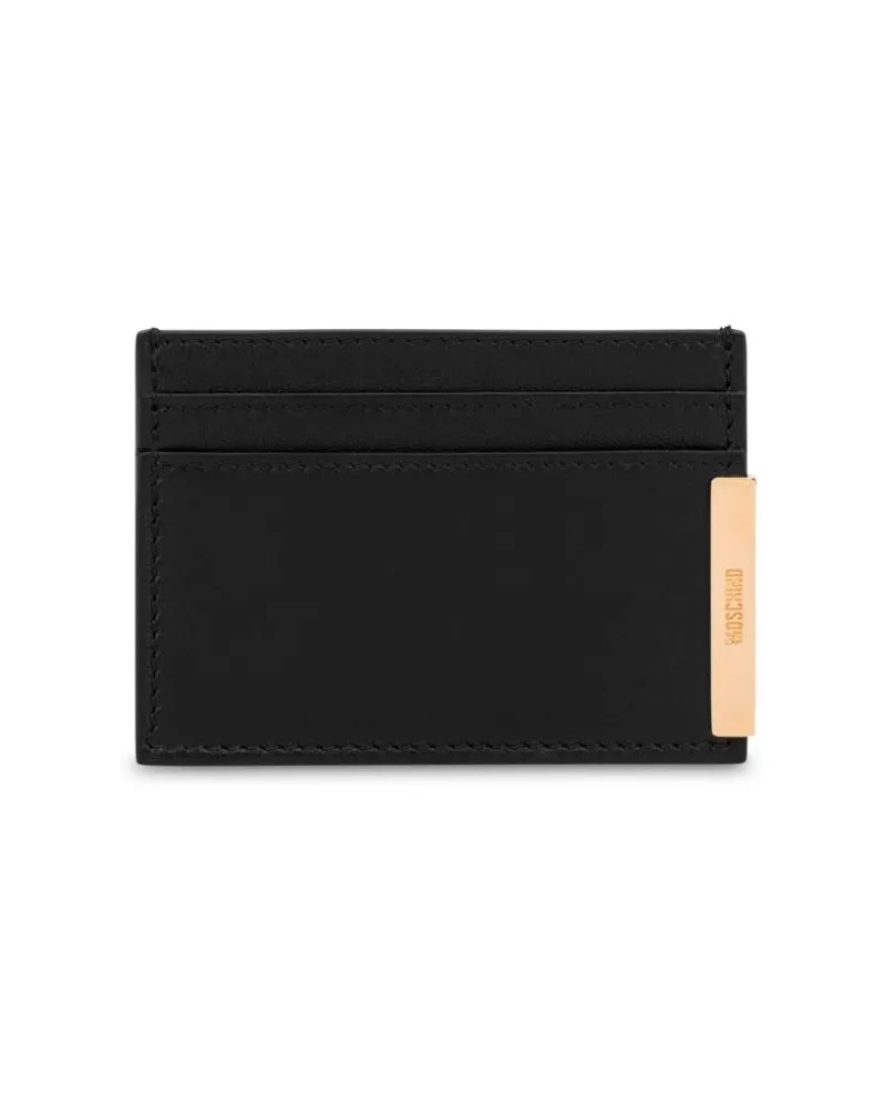 Moschino Portemonnaie mit Klappe - Schwarz Schwarz